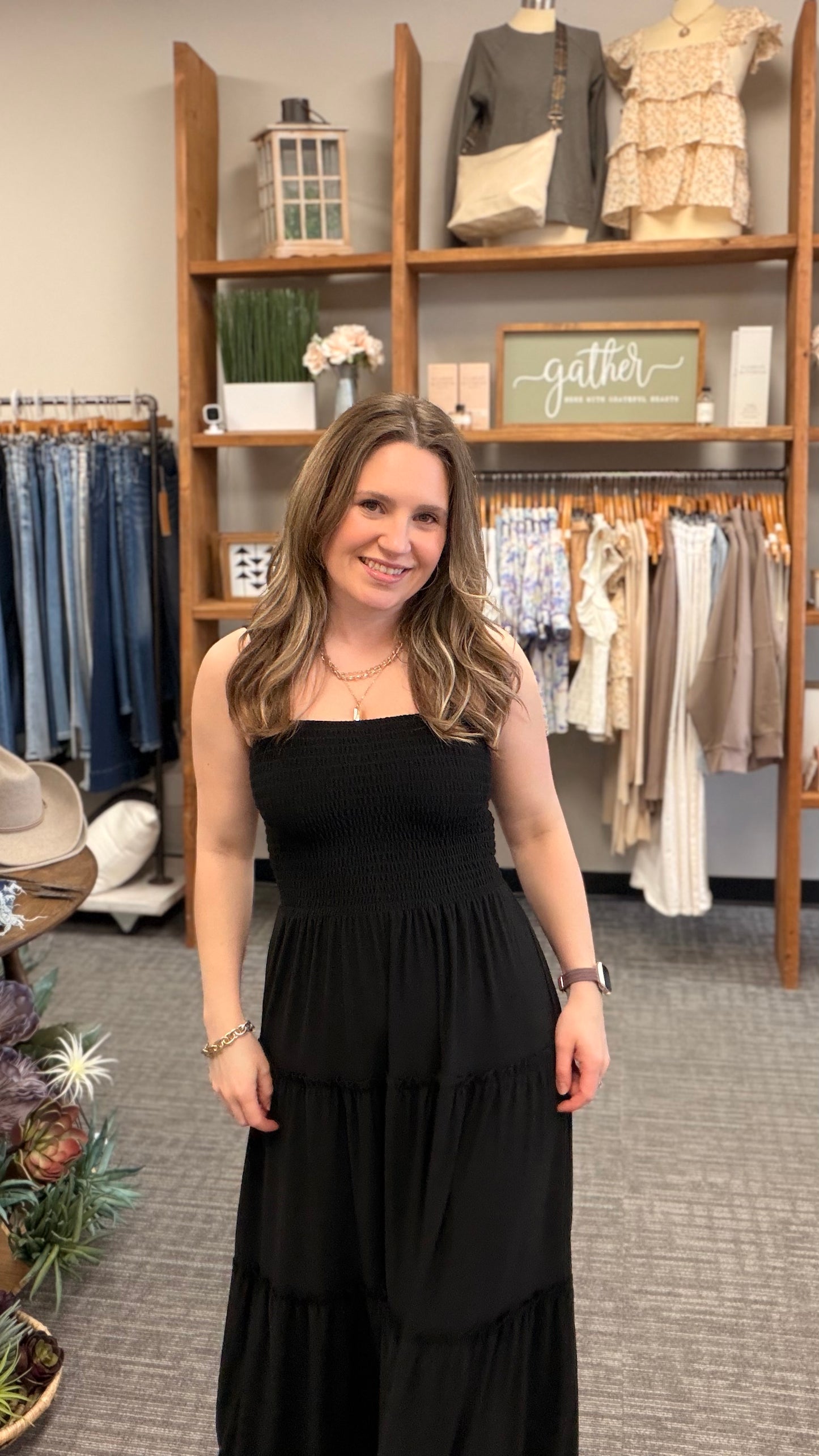 Black Tiered Dress
