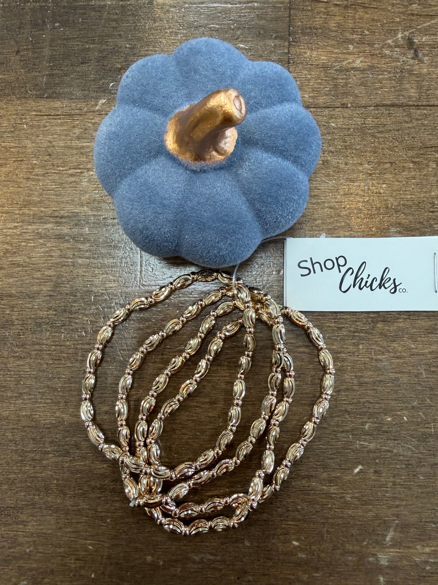 Gold Stretch Bracelet Set