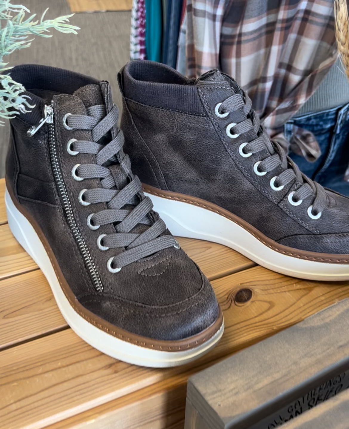 camden knit wedge sneakers