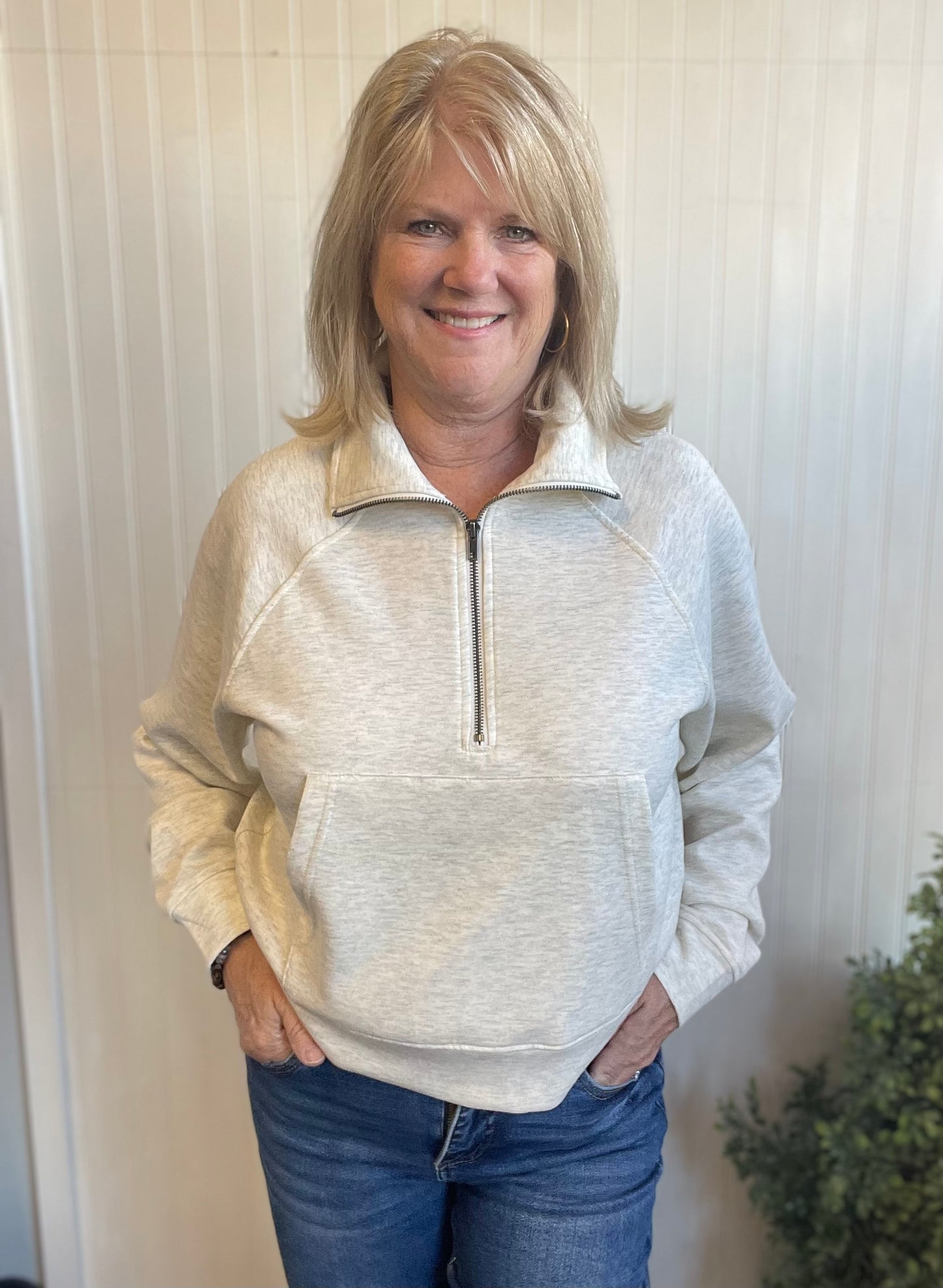 Zoe Quarter Zip w/pocket