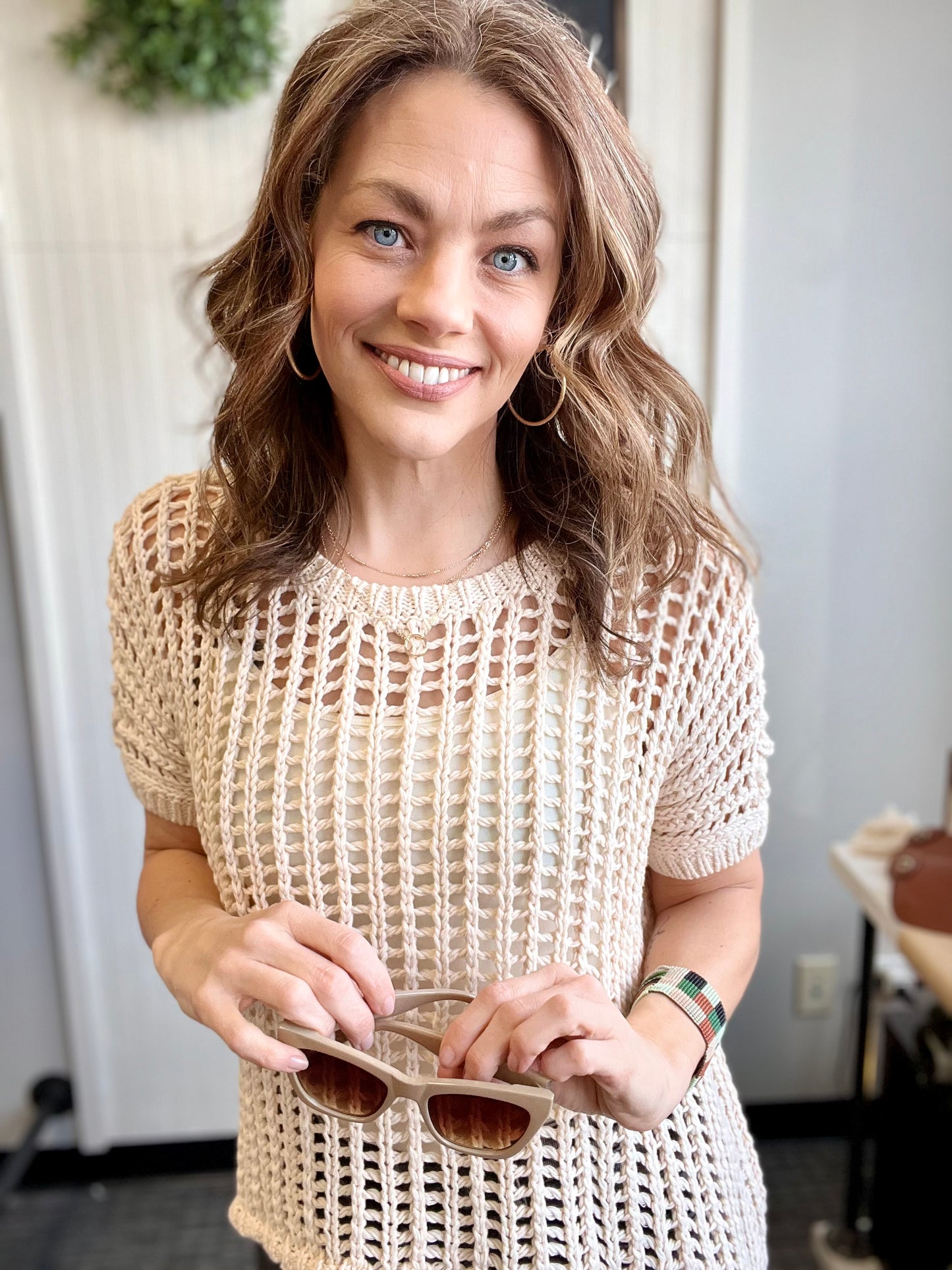 Odessa Open Knit Top