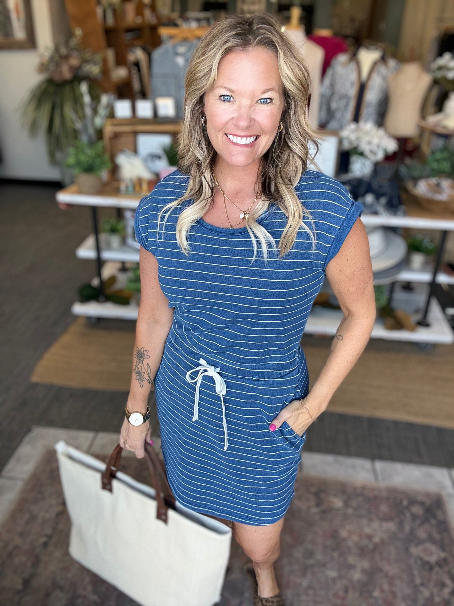 Gardenia Boat Dress
