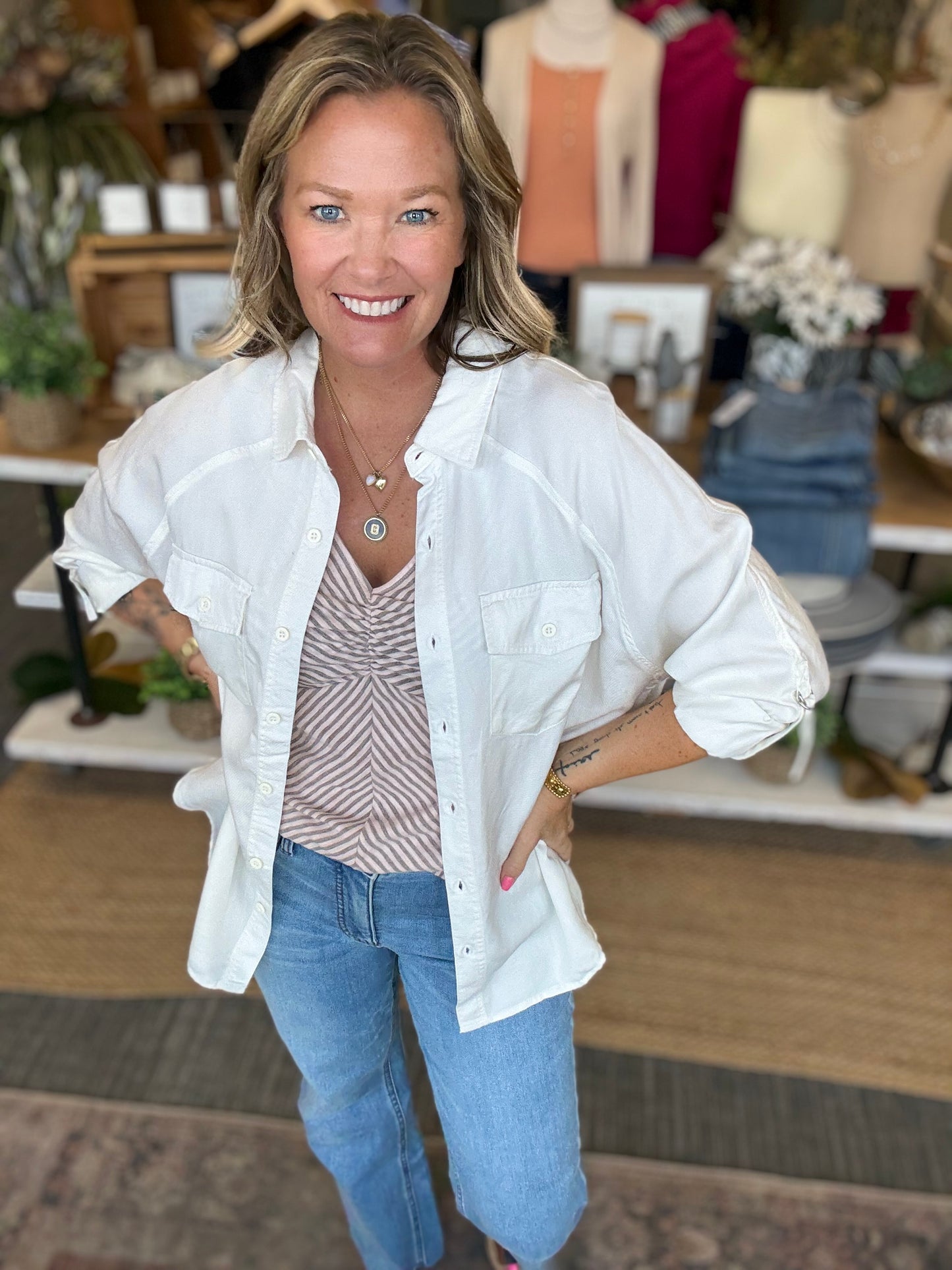 Oversized Tencel Shirt