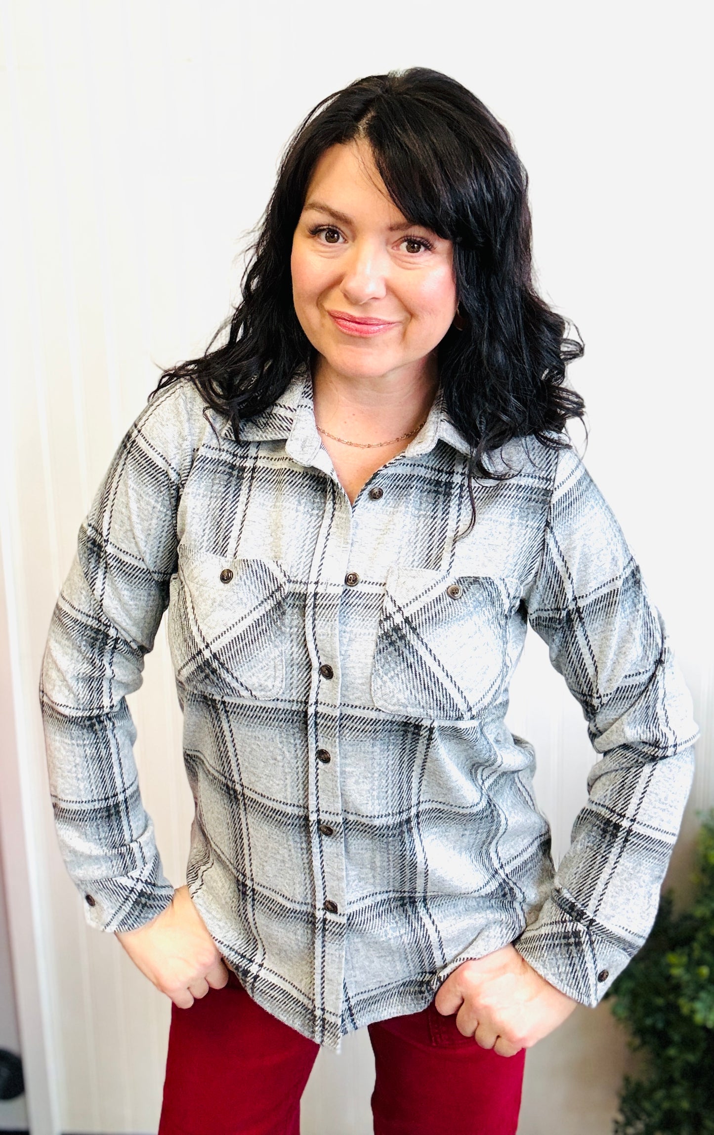 Plaid Cassian Long Sleeve Shirt