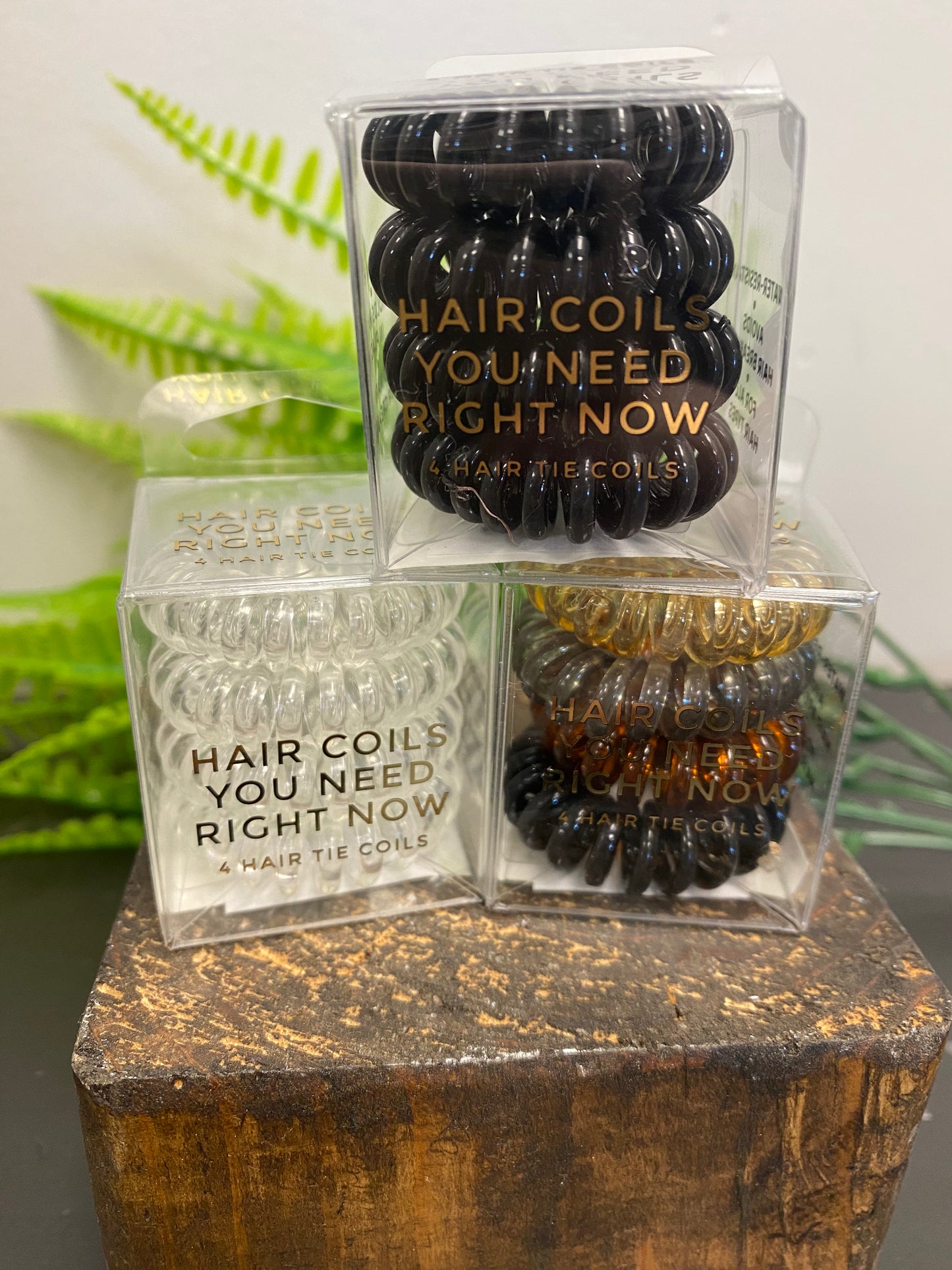 Spiral Hair Ties - 4 pk