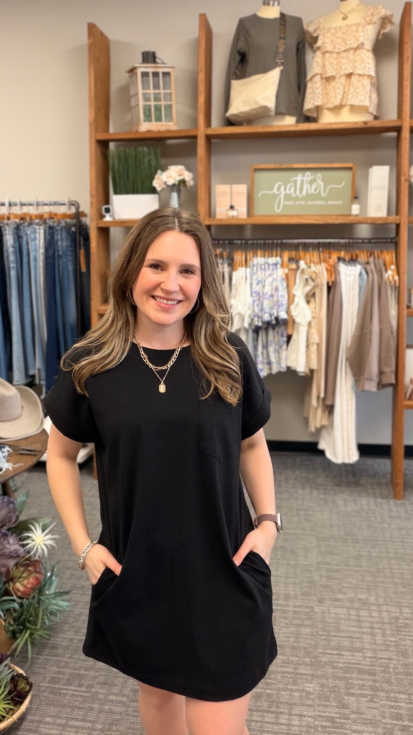 Black T-shirt Dress