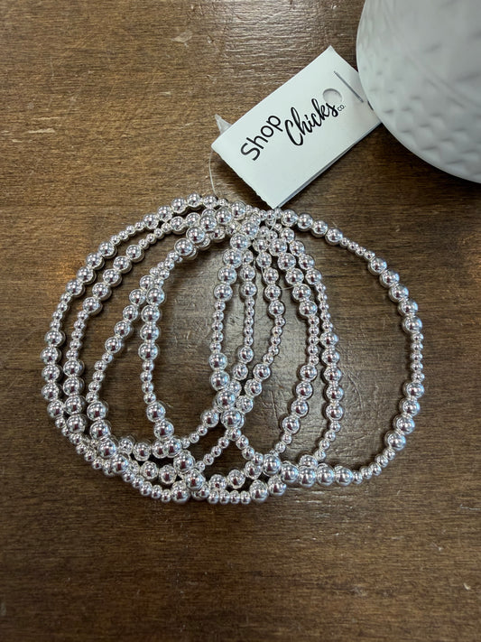 Silver Stretch Bracelet