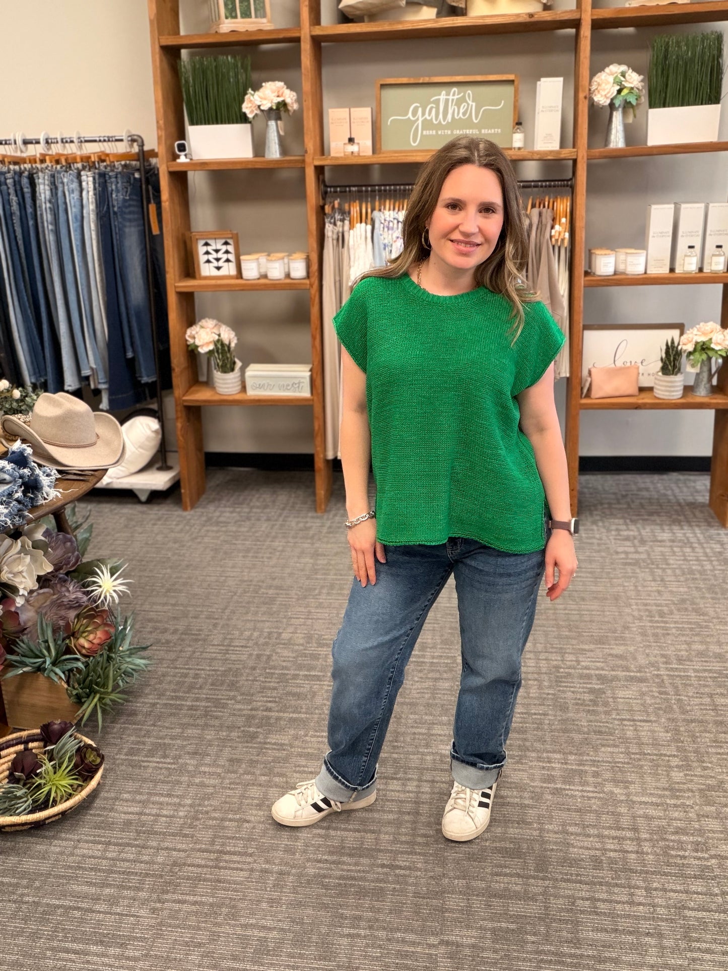 Kelly Green Sweater Vest