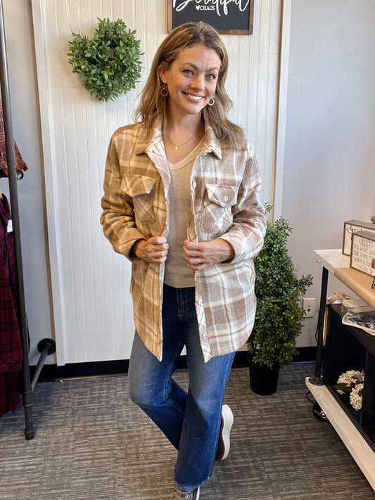 Beige Plaid Tullis