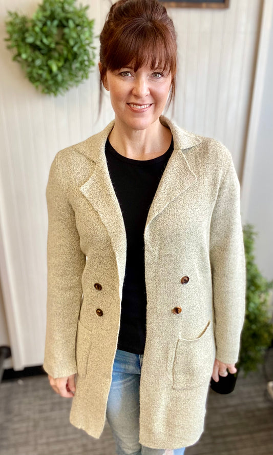 Bethany Double Breasted Knit Coat