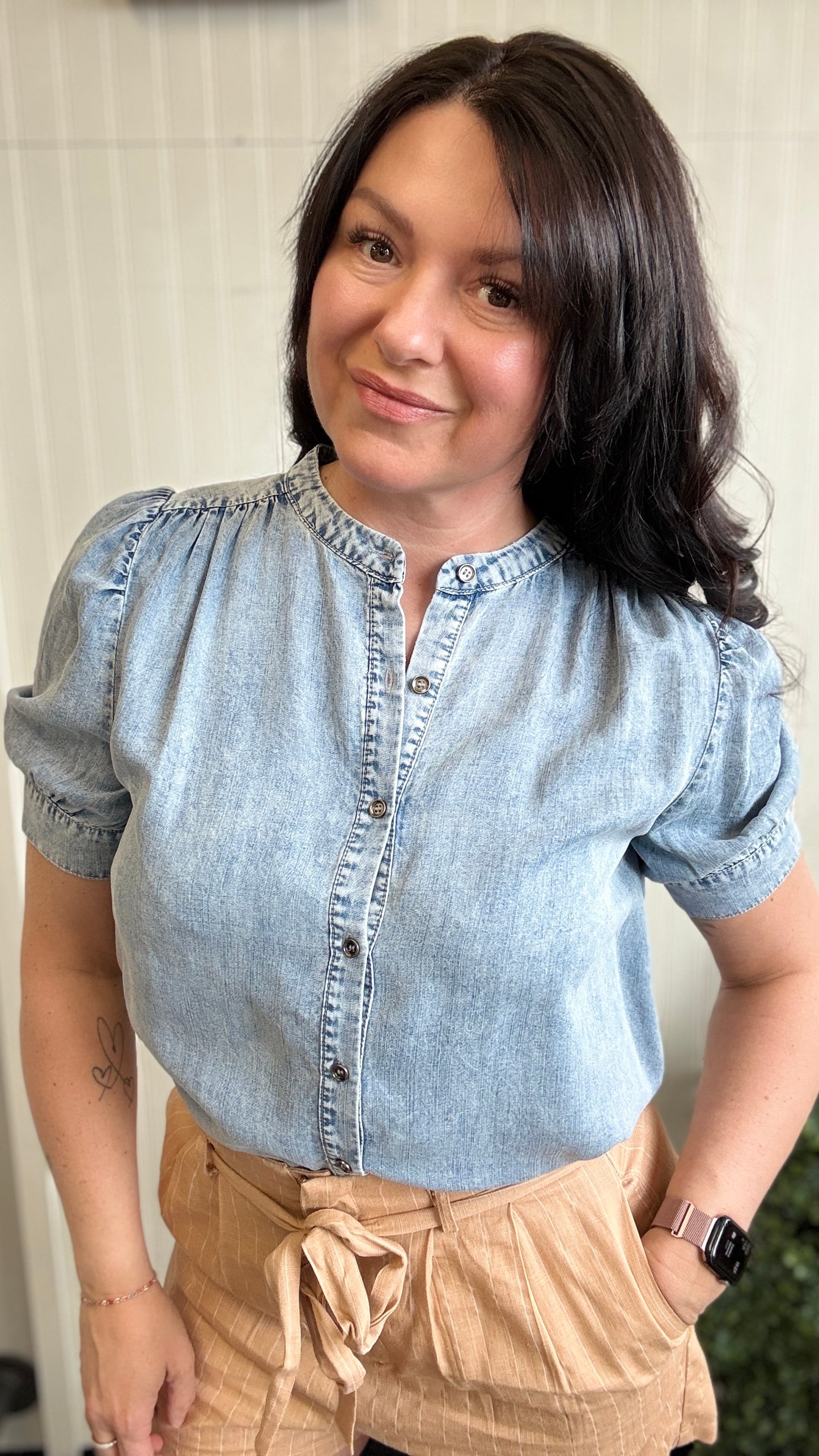 Tencil Short Sleeve Blouse