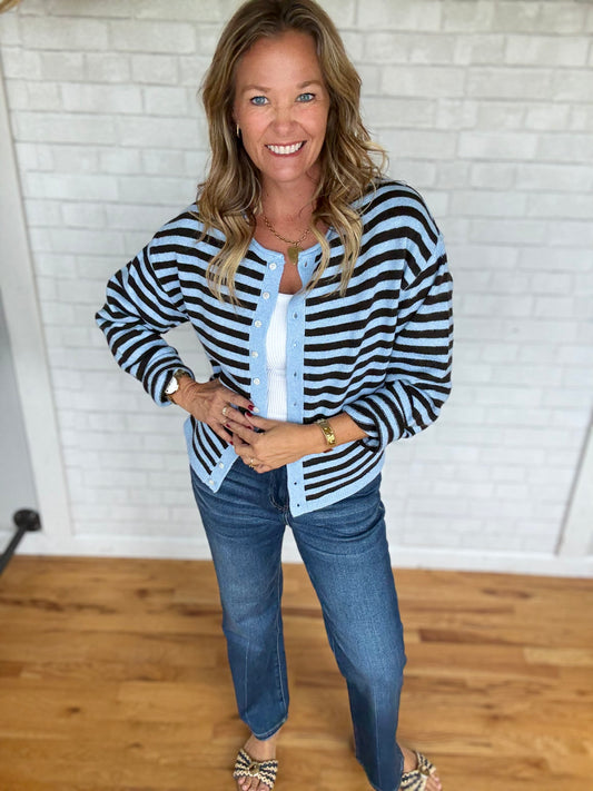 Dover Stripe Cardigan