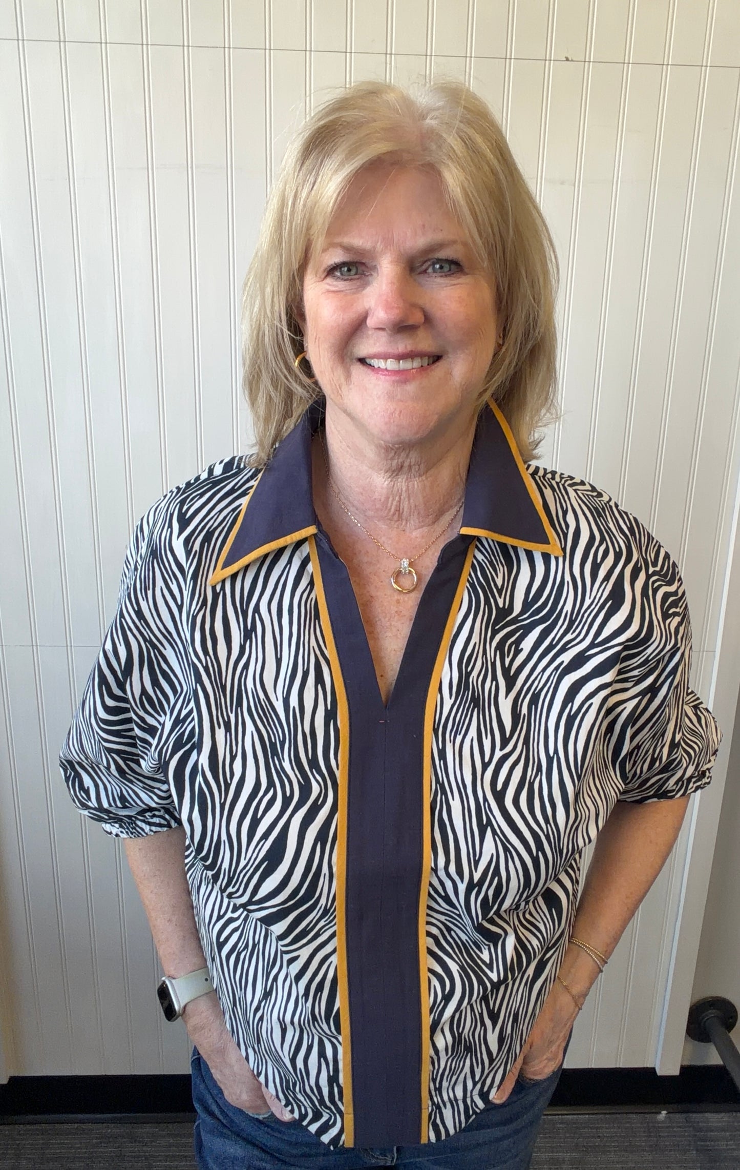 Thea Animal Print Blouse