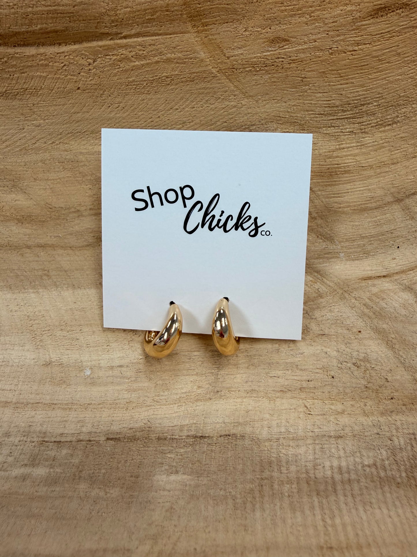 Small Gold Huggie Hoop