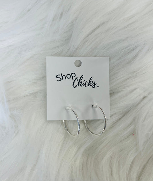 Silver Hoop Earrings