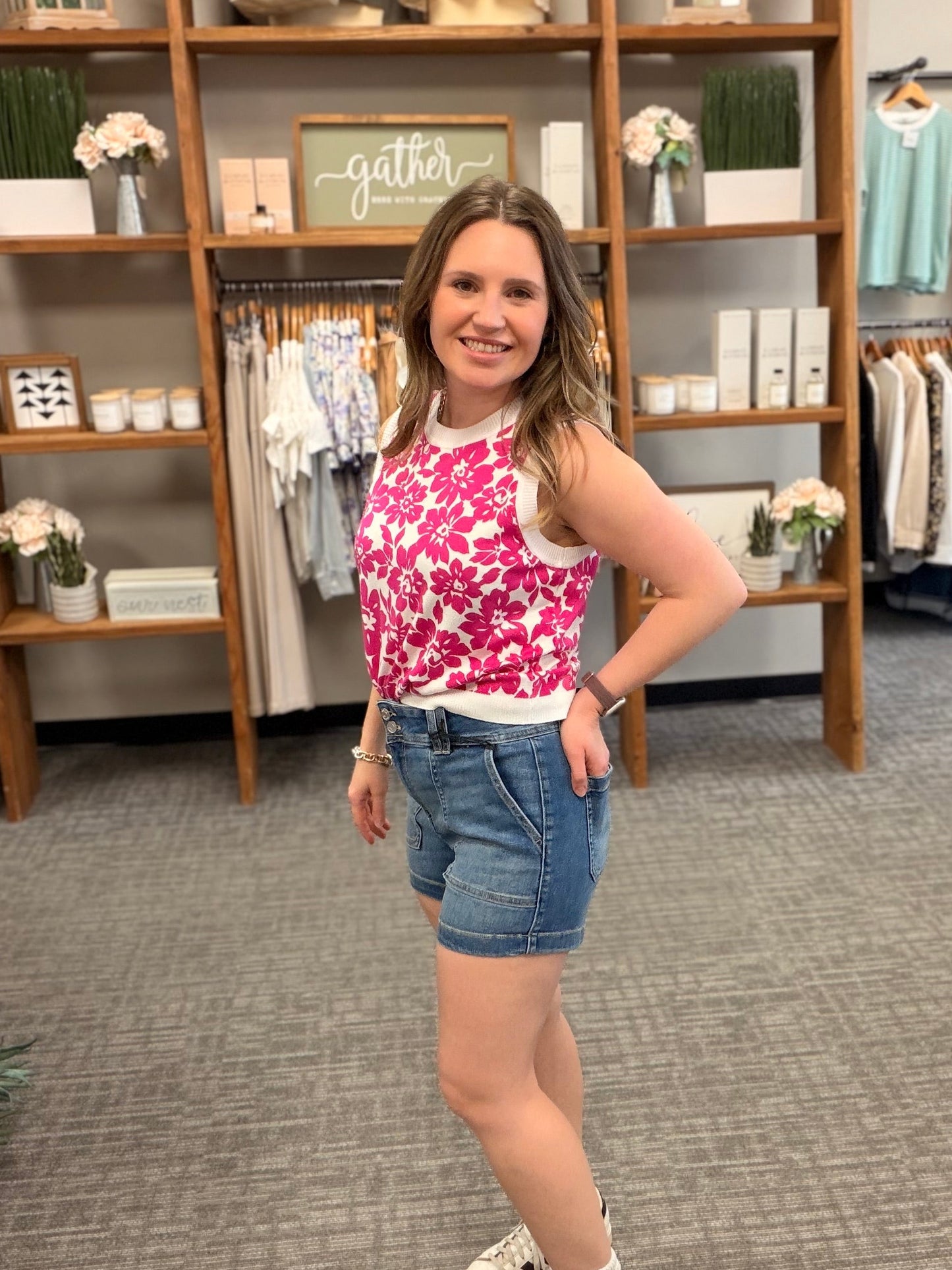 Light Denim Shorts