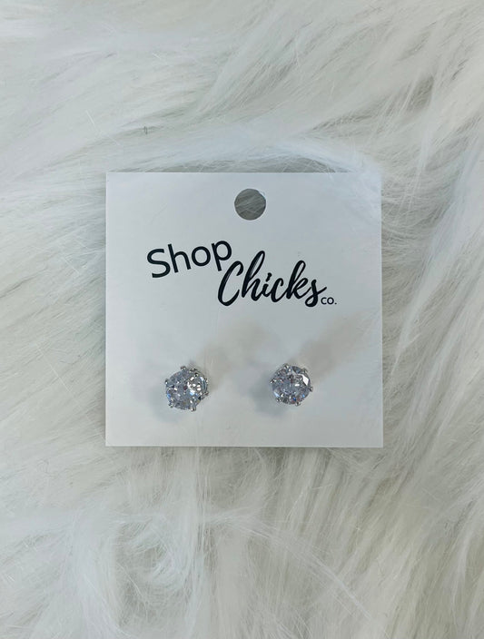 Medium Cubic Zirconia Earrings