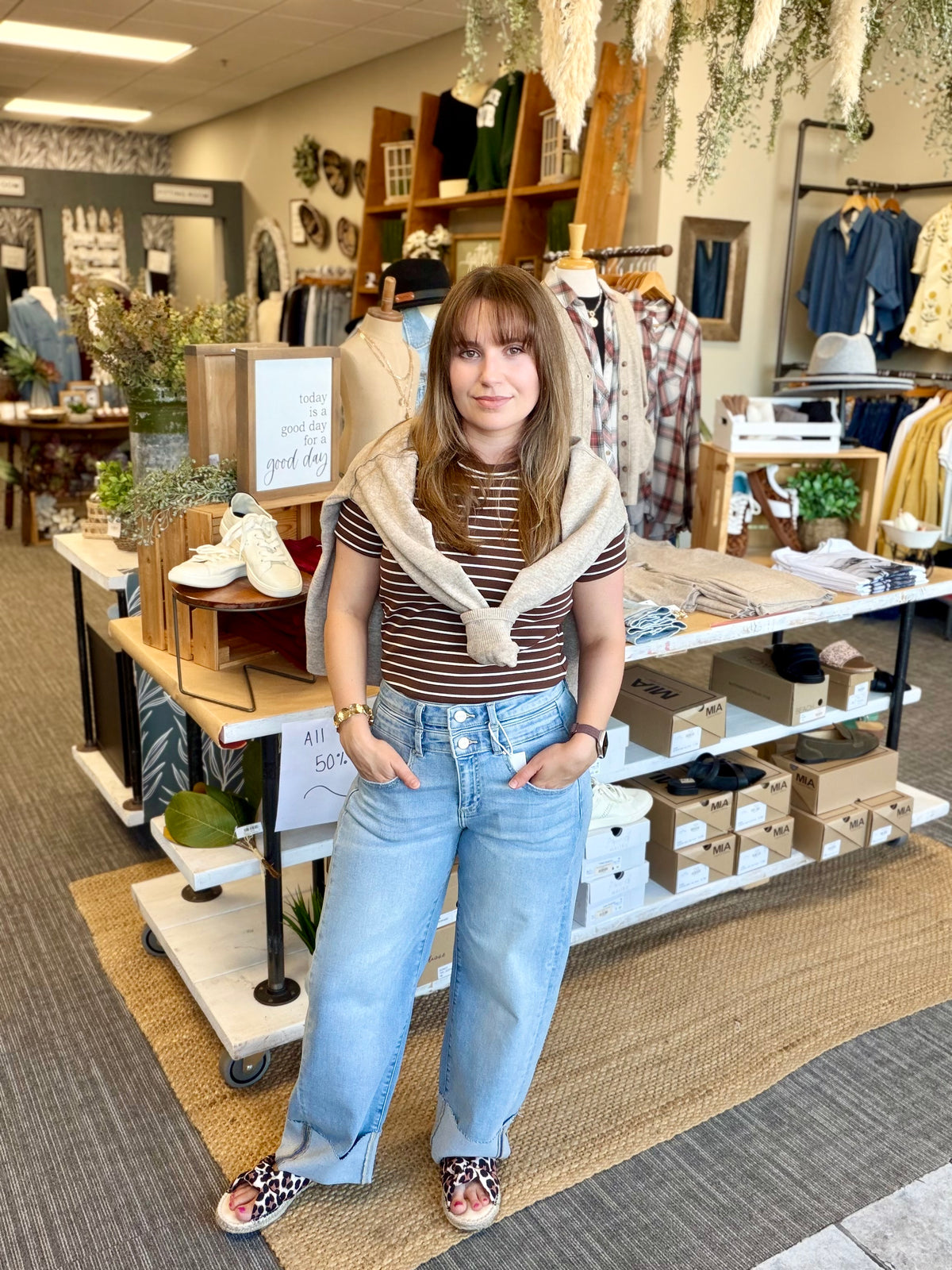 Slouchy Crop Barrel Risen Jeans