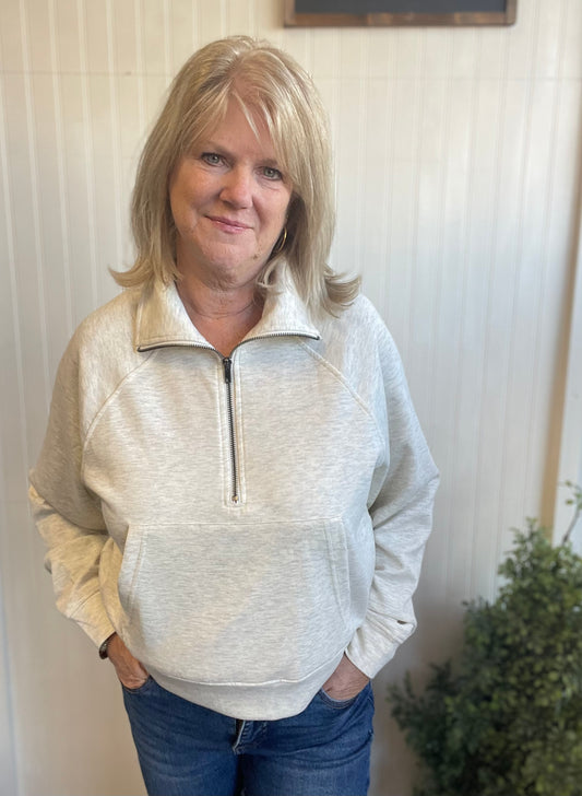Zoe Quarter Zip w/pocket