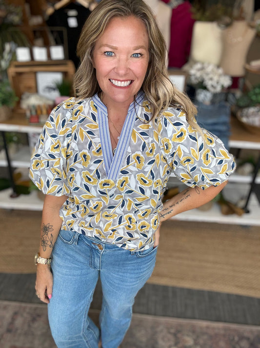 Misty Bloom Top