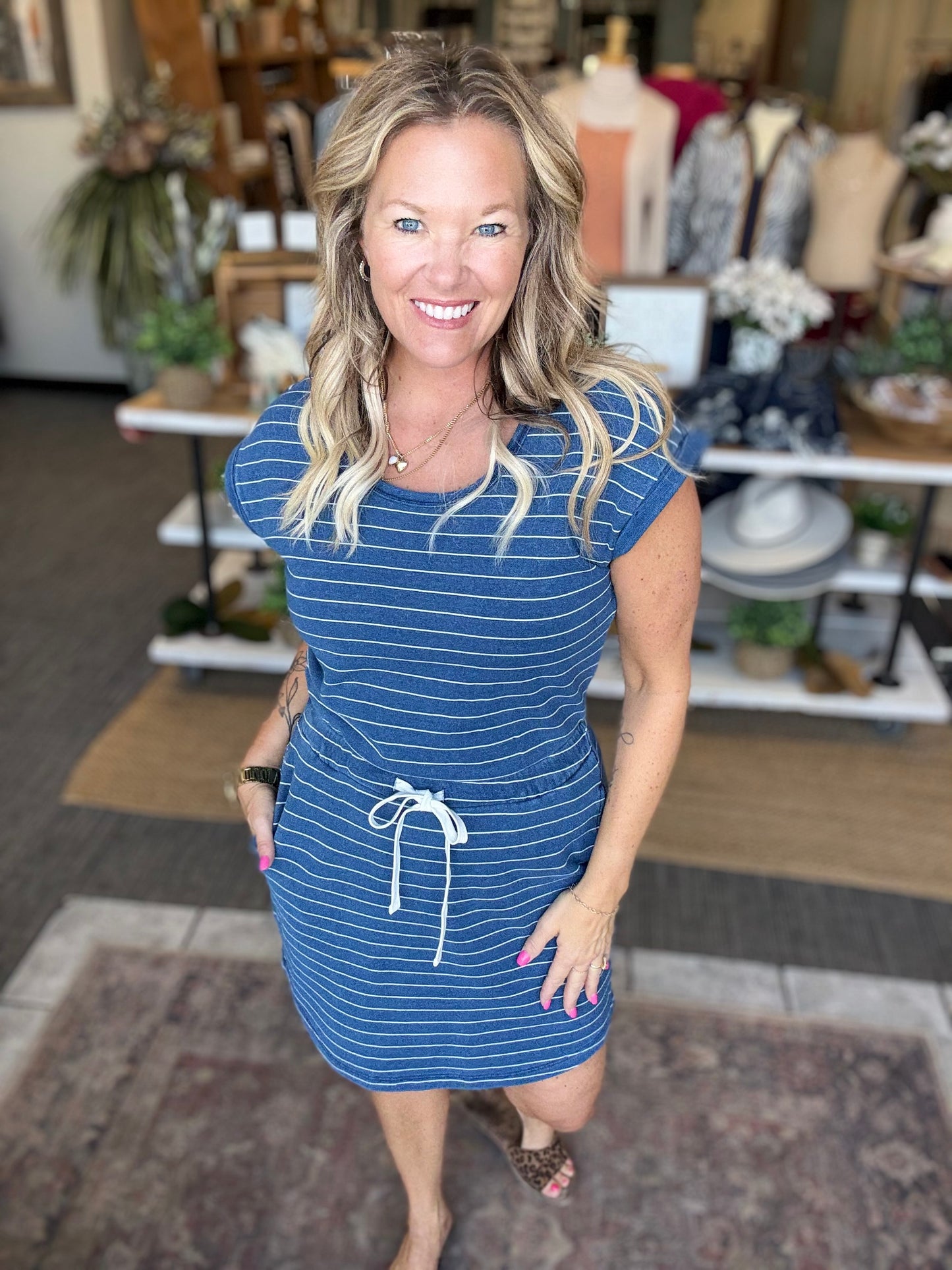 Gardenia Boat Dress