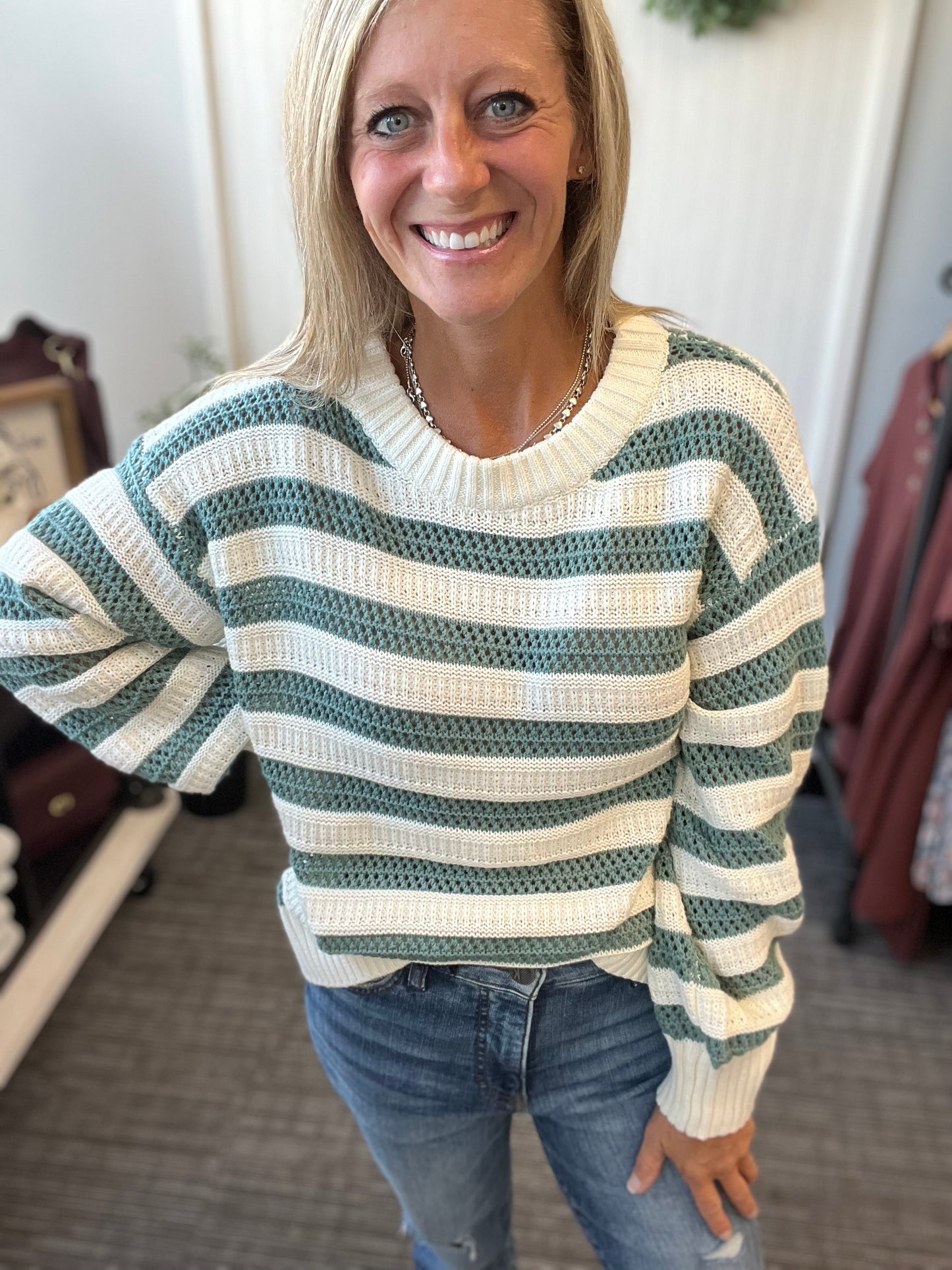 Tia Striped Sweater