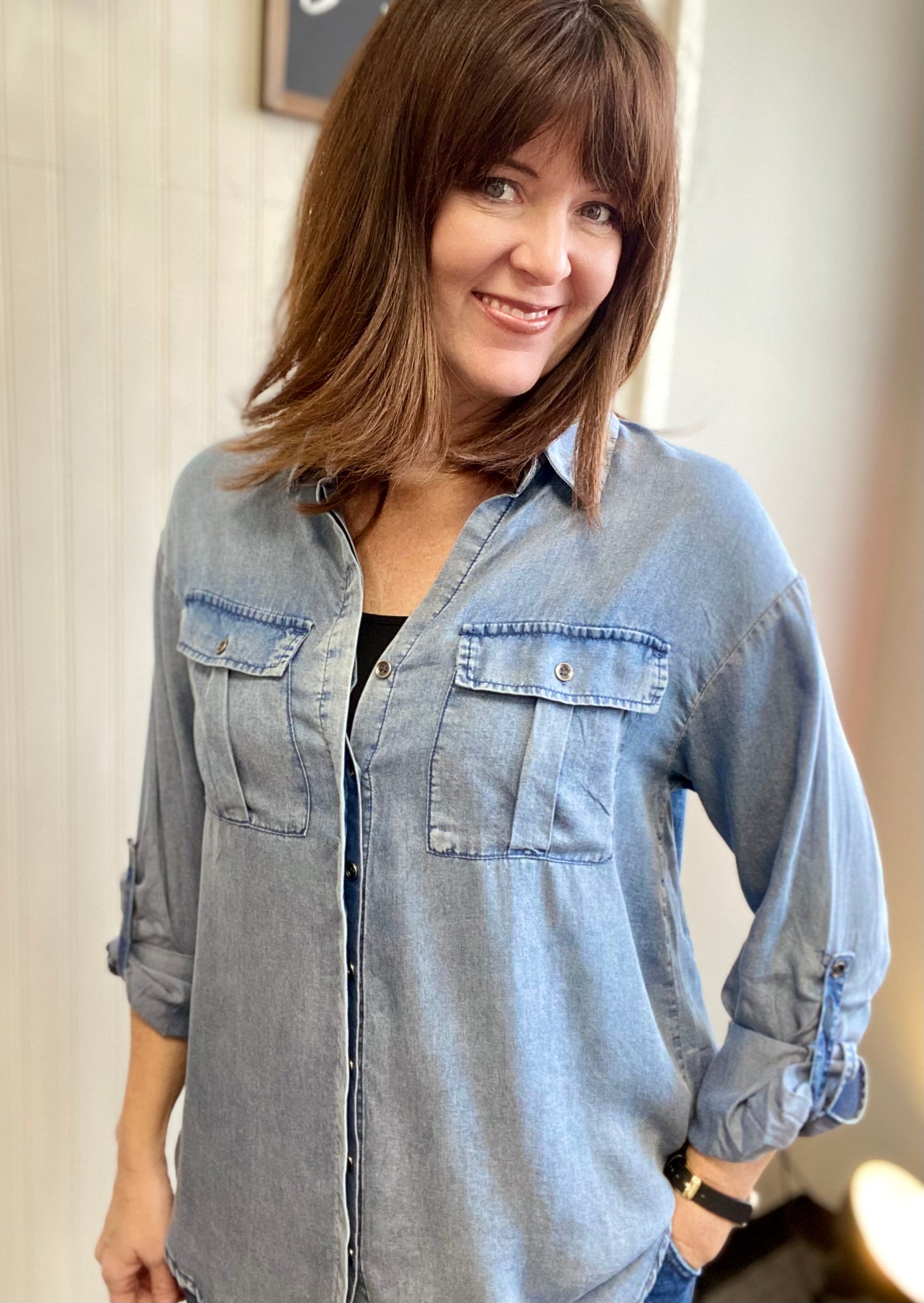 Rachael Tencel Denim Shirt