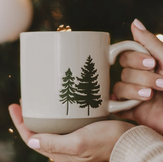 Pine Tree Stoneware Mug