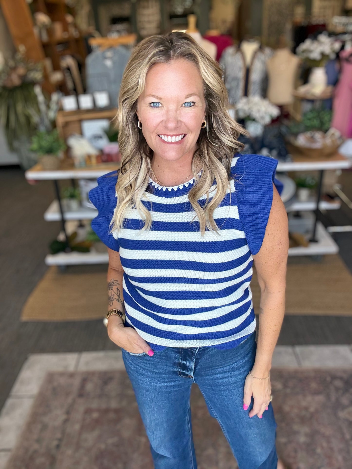 Coastal Charm Knit Top