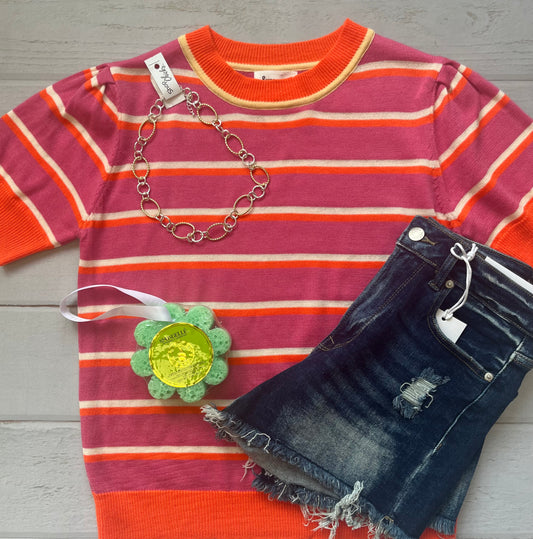 Rose Persimmon Sweater