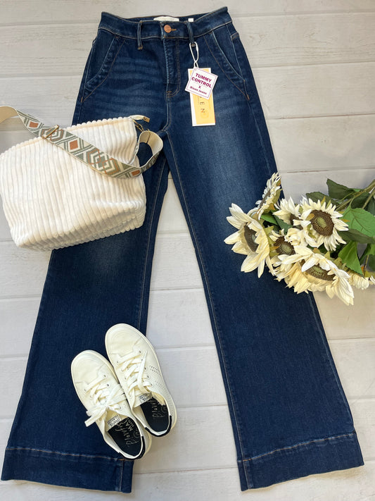 High Rise Wide Flare Dark