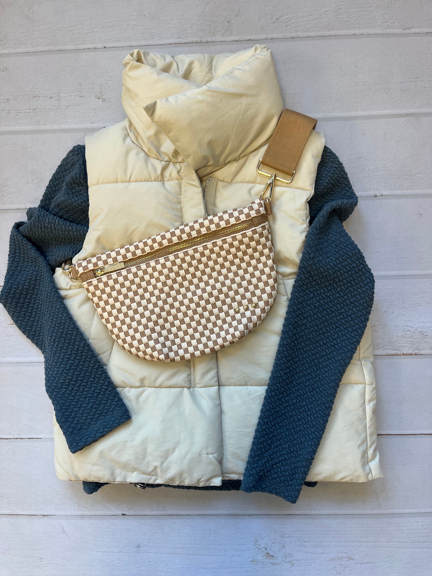 Beige Puffer Vest