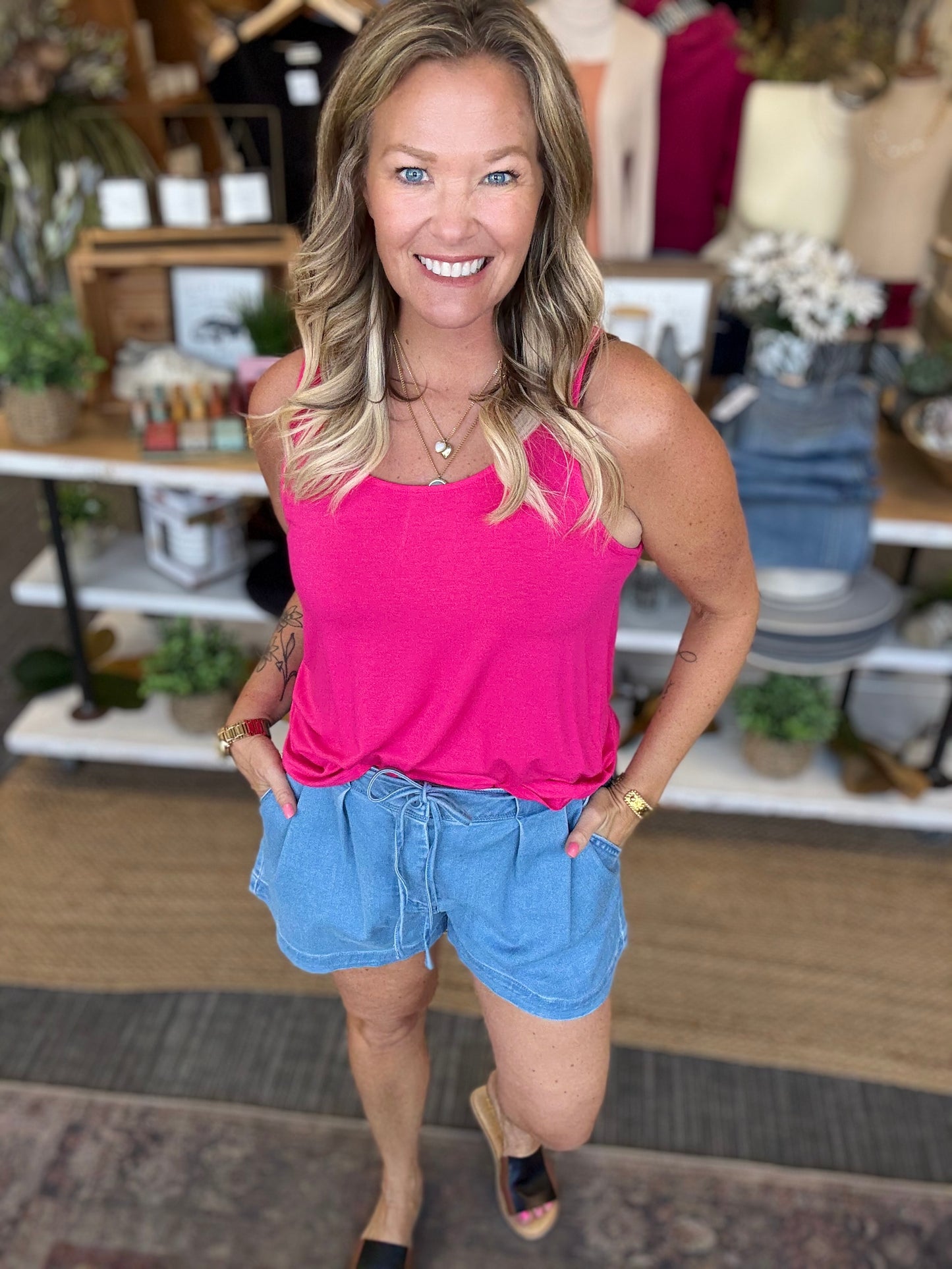 Slouchy Pleated Shorts