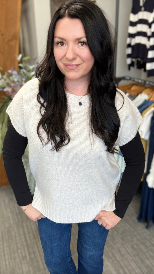 Oatmeal Sweater Vest