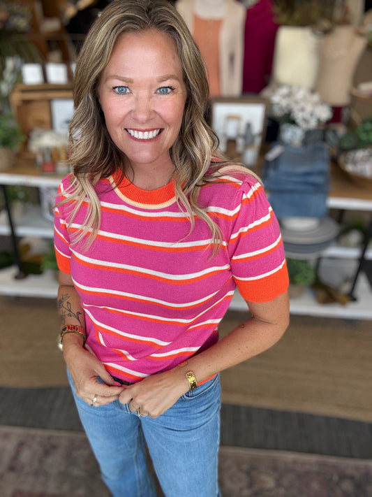 Rose Persimmon Sweater