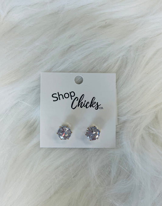 Large Cubic Zirconia Earrings