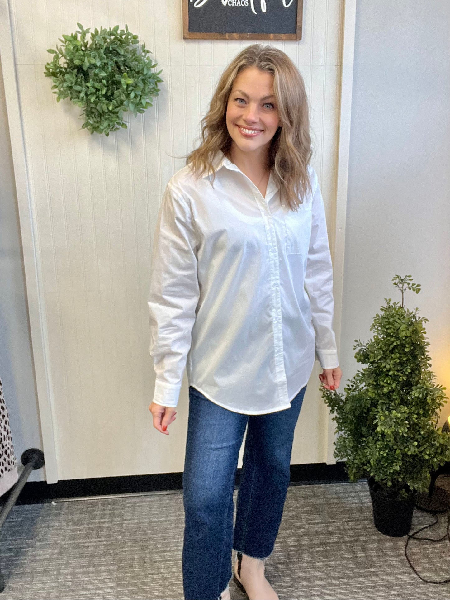 Classic White Button Down