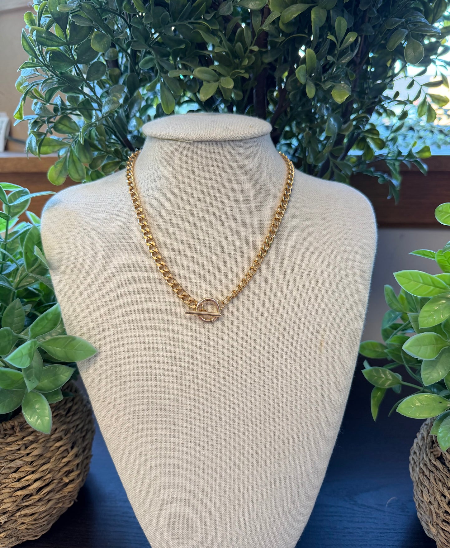 Gold Toggle Necklace