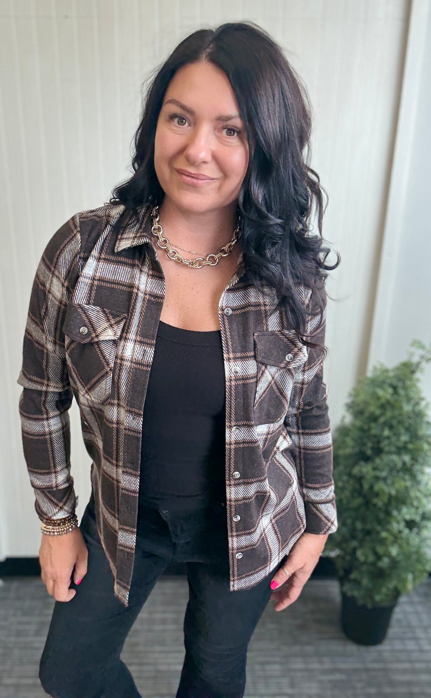 Plaid Cassian Long-Sleeve Shirt