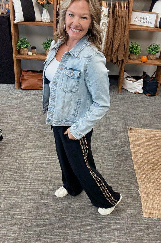 Kelsey Leopard Stripe Pant