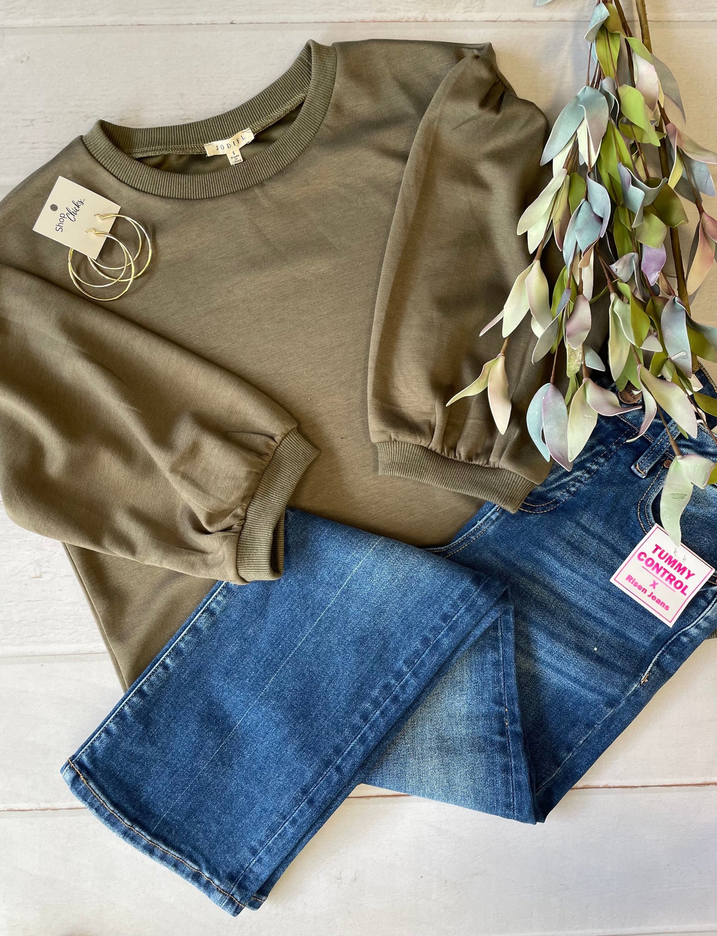 High Rise Cropped Straight Jean