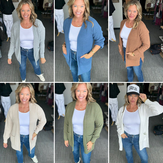 Cora Waffle Cardigan