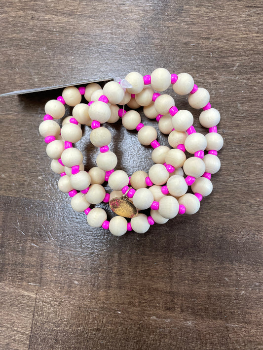 Pink Seed Bead Bracelet