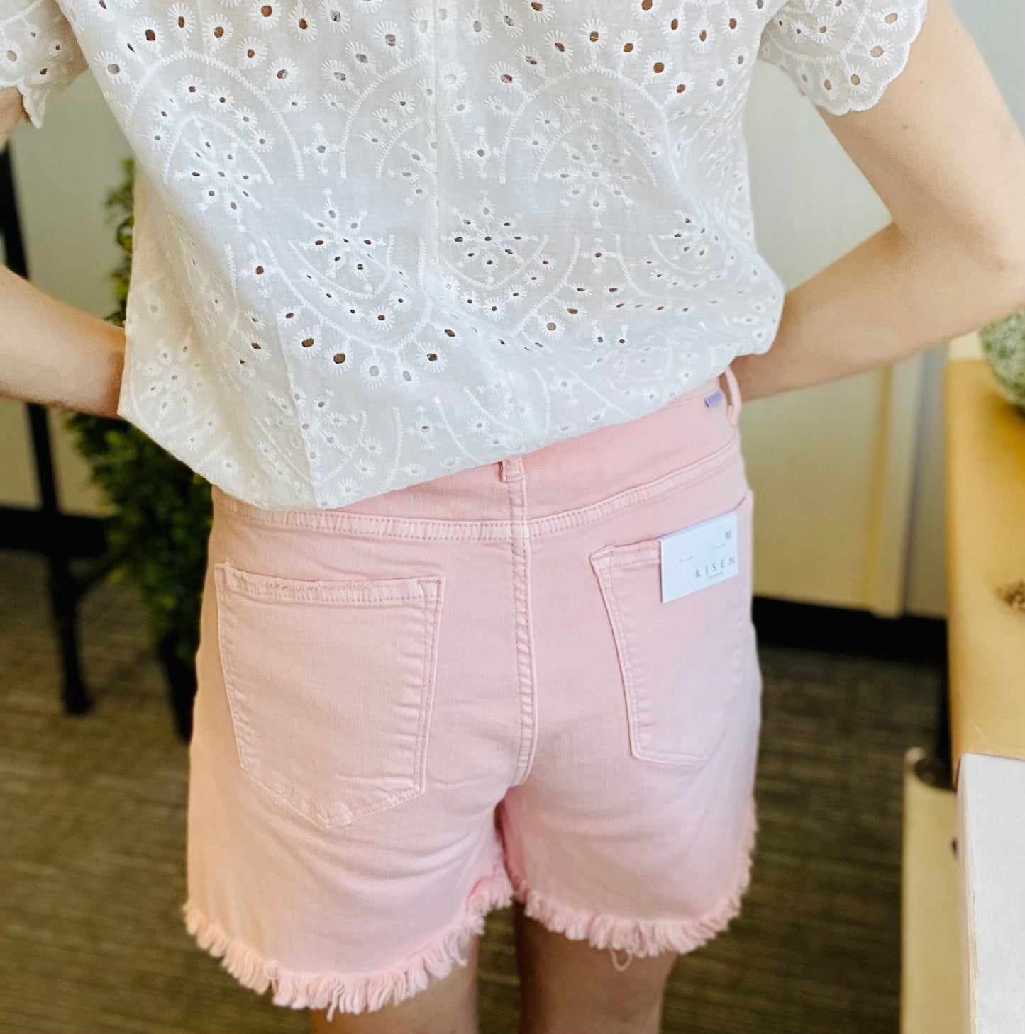 Kallie Soft Pink Shorts (Risen)