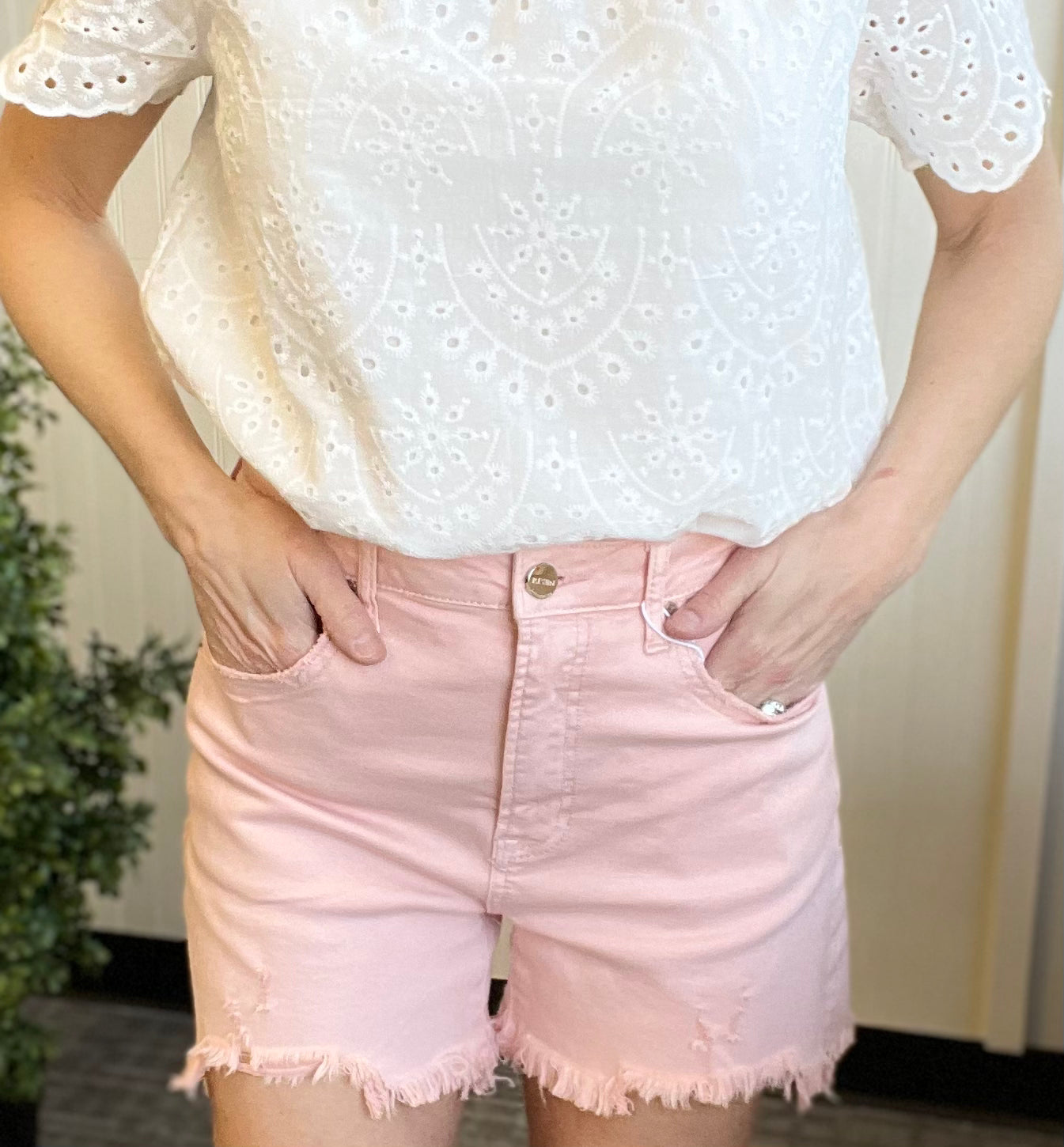 Kallie Soft Pink Shorts (Risen)