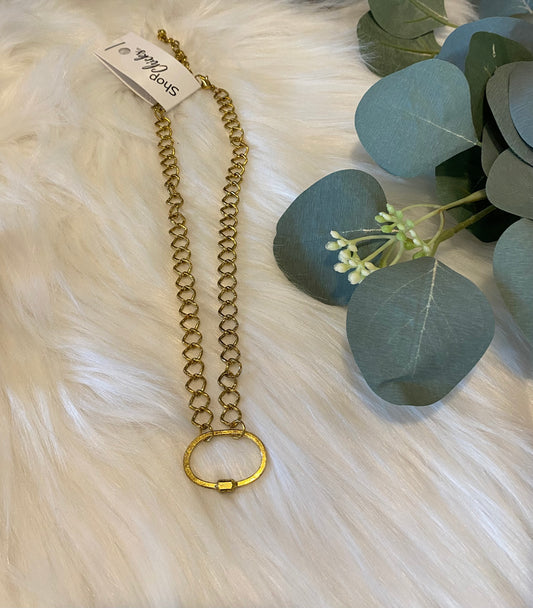 Open Oval Chain Necklace