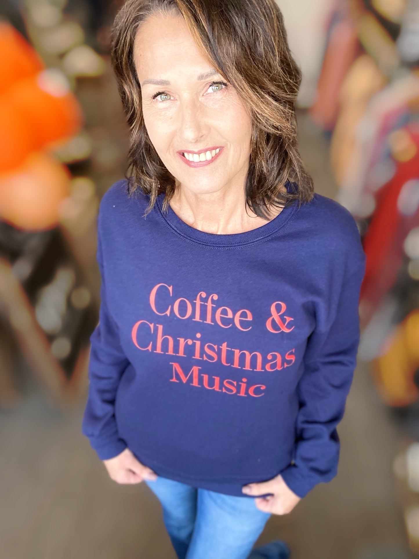 Coffee & Christmas Music Sweatshirt
