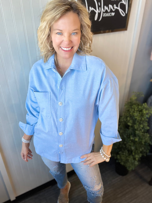 Chambray Evie Button Down
